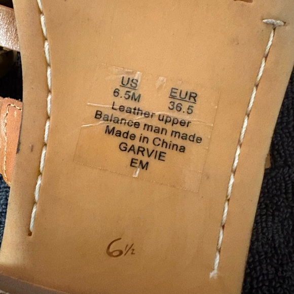 Sam Edelman Brown Garvie Braided Strap Flat Sandals Size 6.5 M - Picture 9 of 15